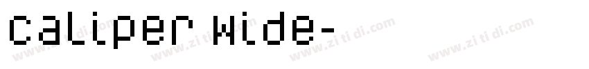 Caliper Wide字体转换